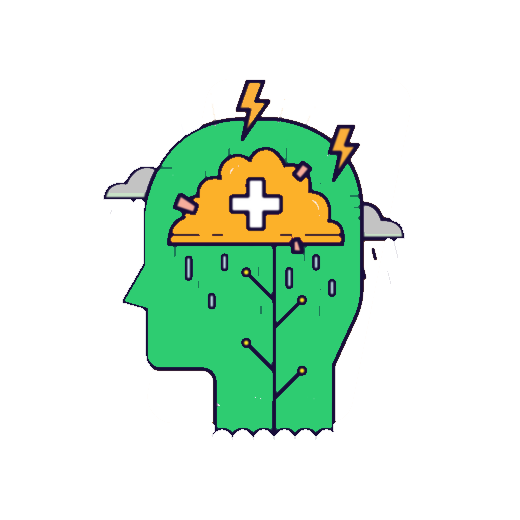 image representing a mentally diordered person